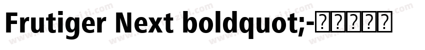 Frutiger Next boldquot;字体转换